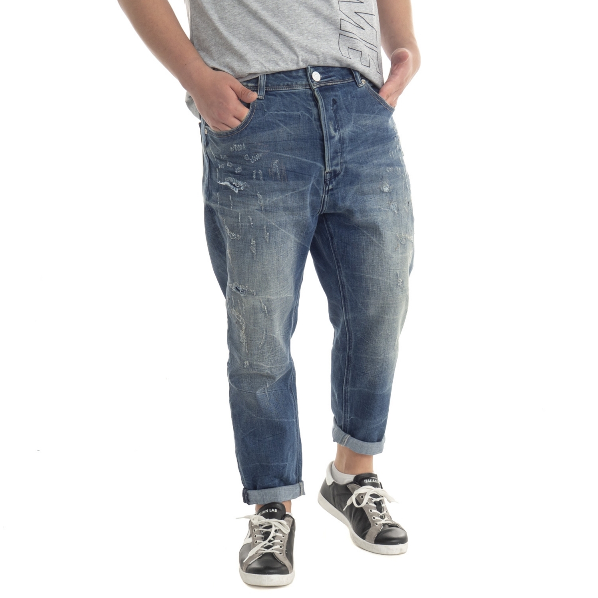 clothing Denim men Jeans Carrot fit GL073F GIANNI LUPO Cafedelmar Shop