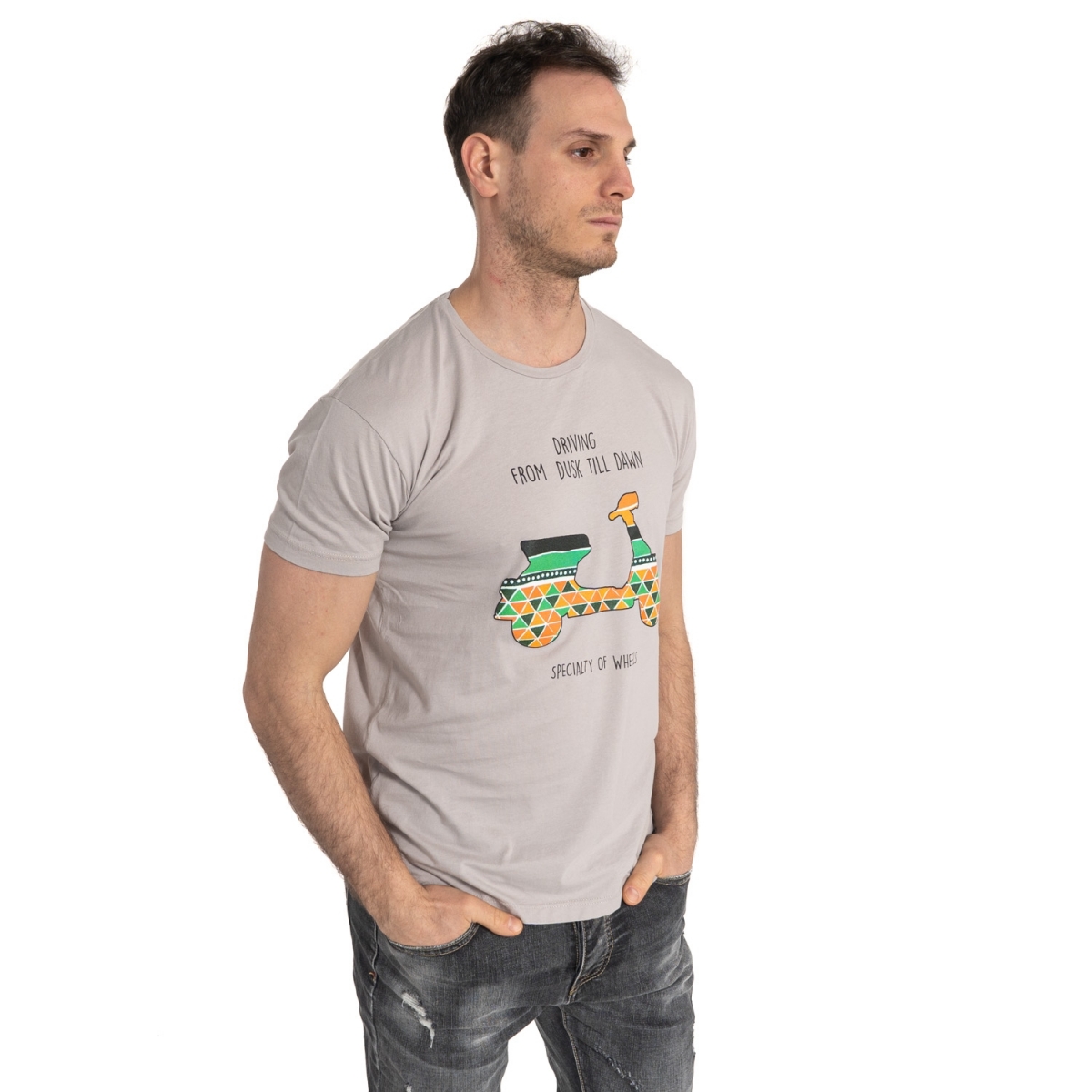 Verkäufe von Herrenbekleidung T-shirt LP23-251 BIANCO Cafedelmar Shop