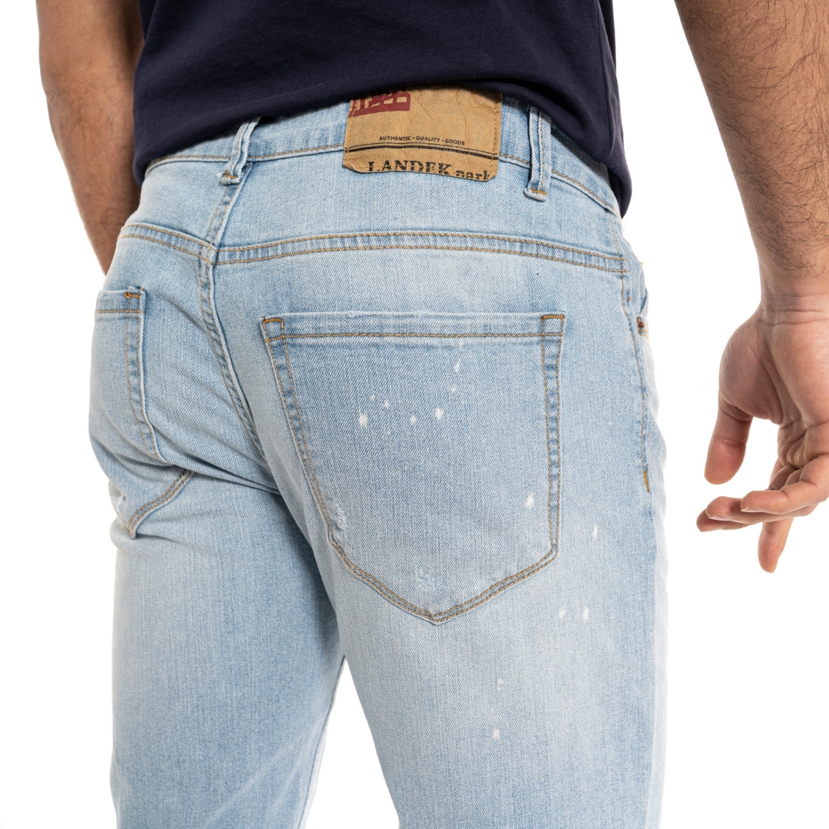 abbigliamento Jeans uomo Jeans Slim fit LPHM1090-3 LANDEK PARK Cafedelmar Shop