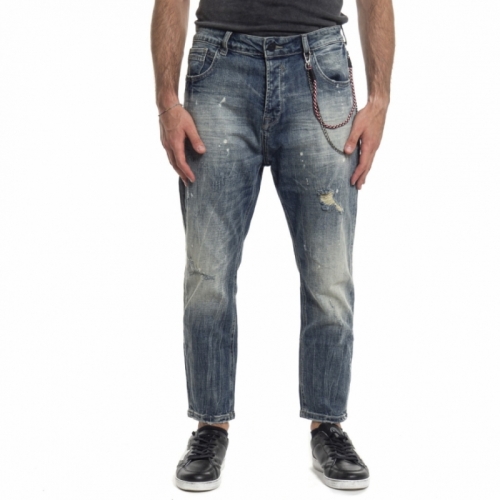 vêtements Jeans homme GL088F BLU Cafedelmar Shop