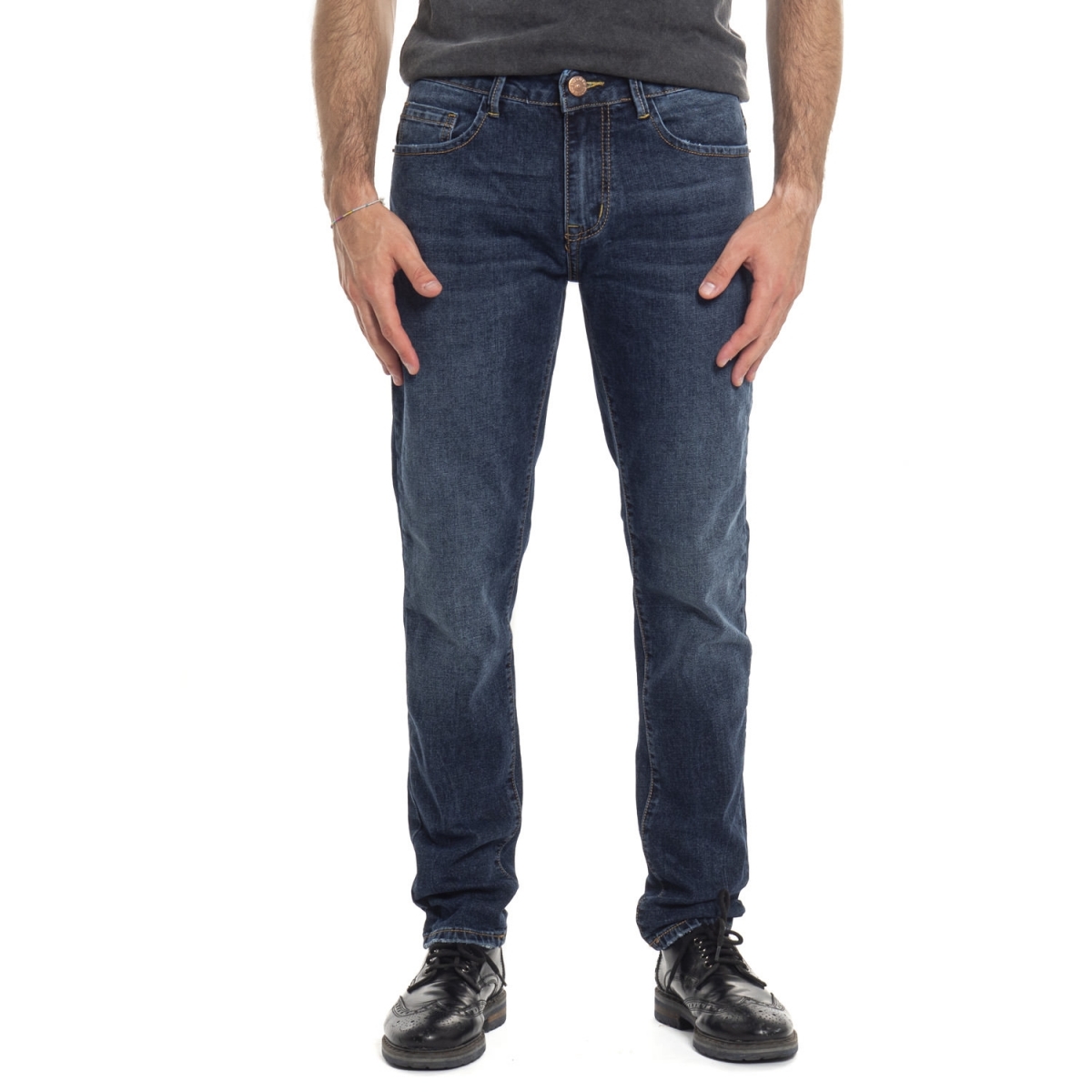 abbigliamento Jeans uomo Jeans slim fit ATM1089-3 LANDEK PARK Cafedelmar Shop