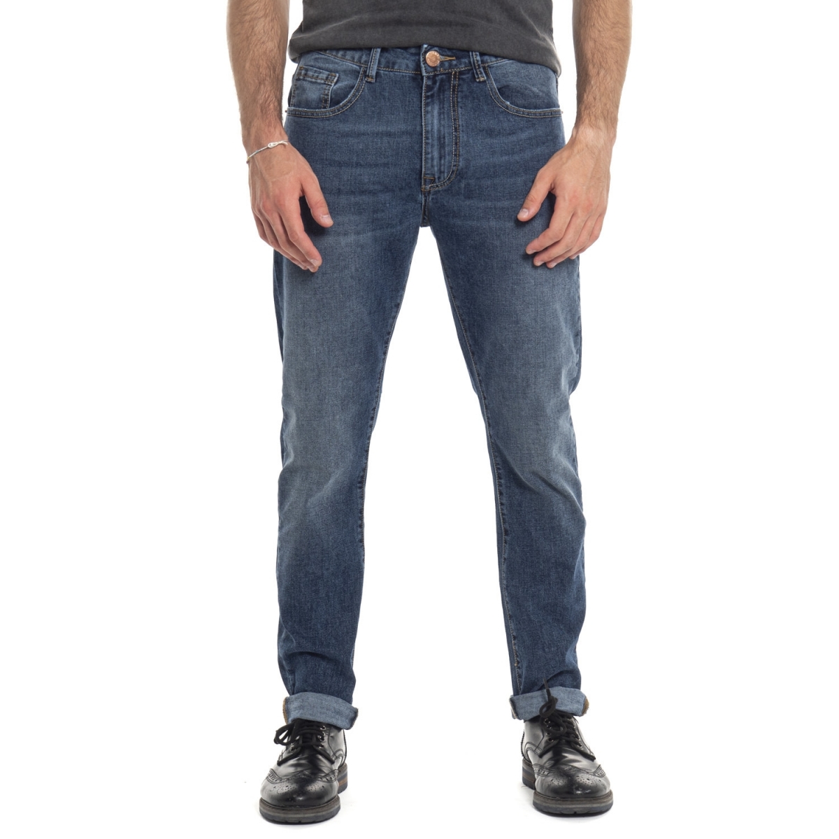 abbigliamento Jeans uomo Jeans slim fit ATM1088-2 LANDEK PARK Cafedelmar Shop