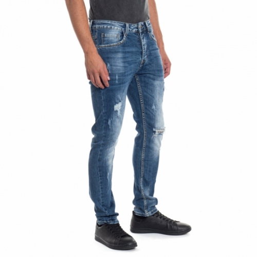 vêtements Jeans homme LPHM1049P BLU Cafedelmar Shop